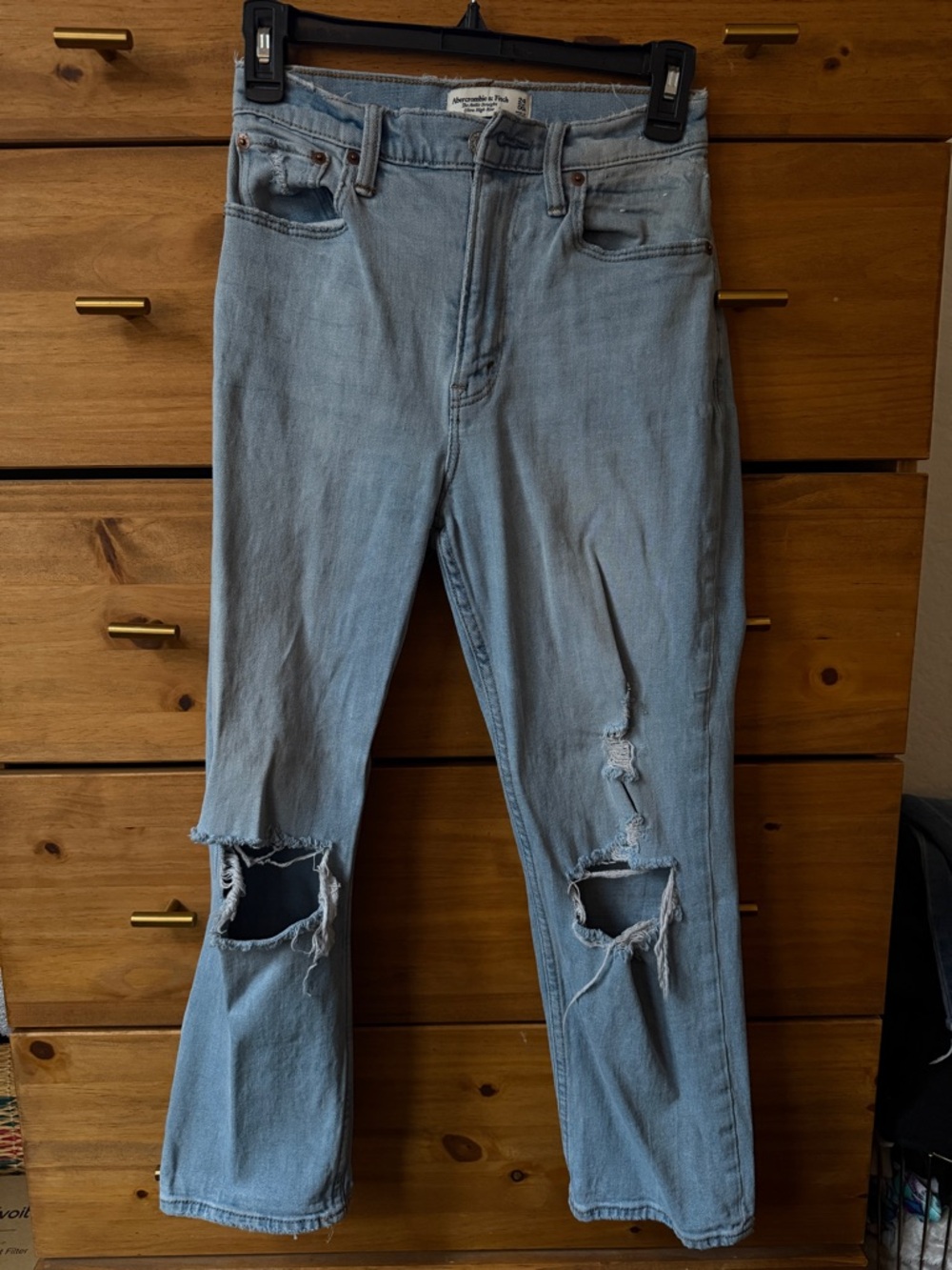 Abercrombie & Fitch The Ankle Straight Ultra High Rise